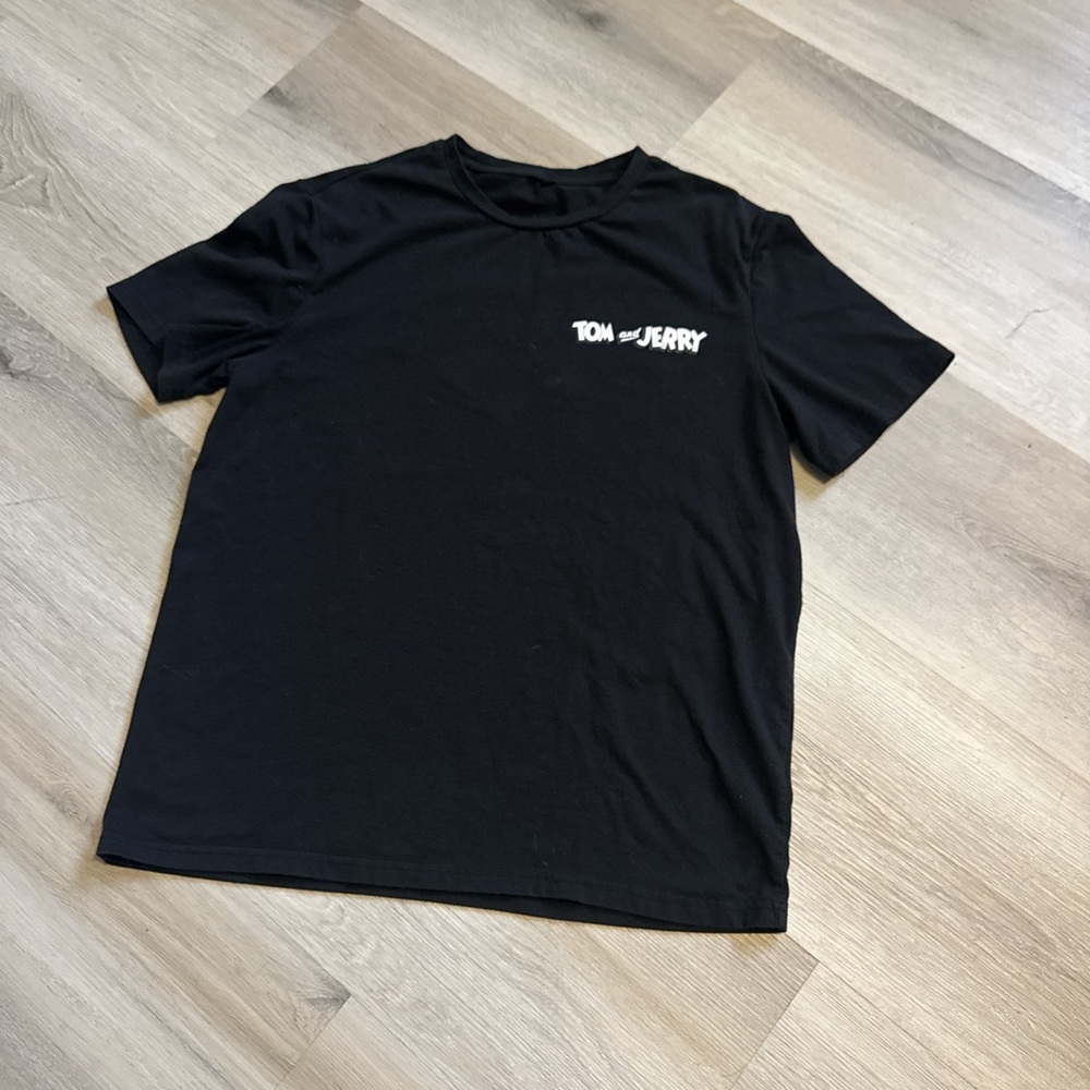 Tom and Jerry Black Men's T-Shirt